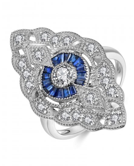 SAPPHIRE DIAMOND RING (TR4186)